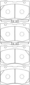 Комплект тормозных колодок AISIN C1N044